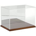 thumbnail image 1 of Plymor Clear Acrylic Display Case with Hardwood Base (Mirror Back), 12" W x 8" D x 8" H, 1 of 2