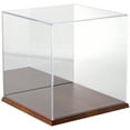 thumbnail image 1 of Plymor Clear Acrylic Display Case with Hardwood Base (Mirror Back), 12" x 12" x 12", 1 of 2