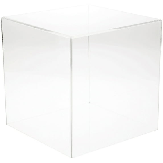 Plymor Clear Acrylic Display Case with No Base, 11" x 11" x 11"