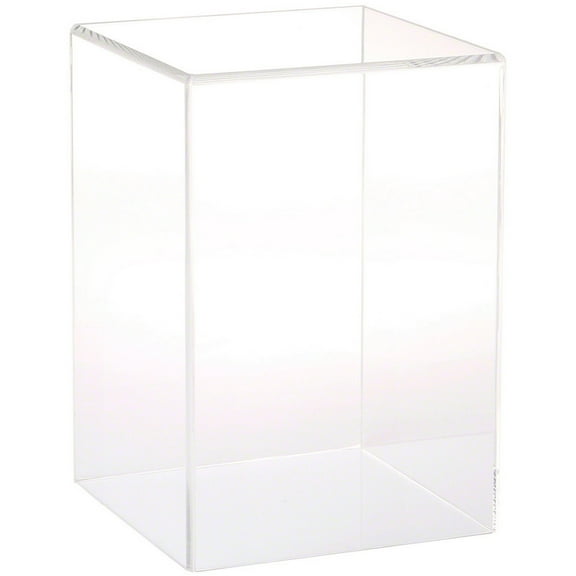 Plymor Clear Acrylic Display Case with No Base, 6" W x 6" D x 9" H