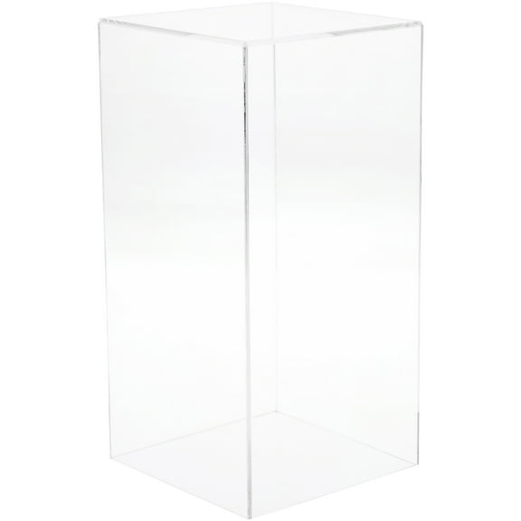 Plymor Clear Acrylic Display Case with No Base, 6" x 6" x 12"