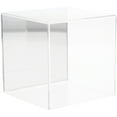 thumbnail image 1 of Plymor Clear Acrylic Display Case with No Base (Mirror Back), 6" x 6" x 6", 1 of 1