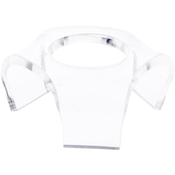 Plymor Clear Acrylic Display Riser for Spheres, 0.75" H x 2" W x 2" D (12 Pack)