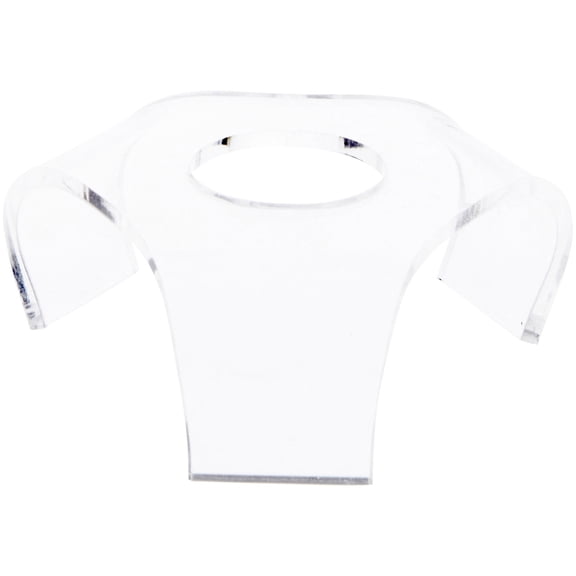 Plymor Clear Acrylic Display Riser for Spheres, 1.25" H x 3.5" W x 3.5" D (6 Pack)