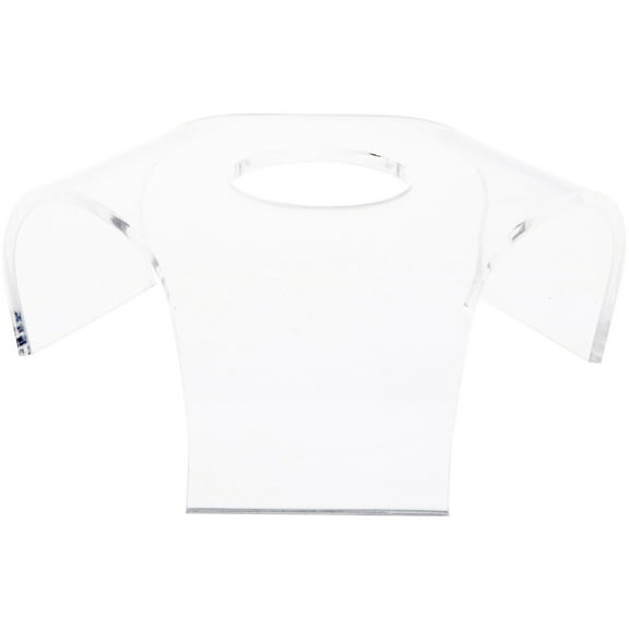 Plymor Clear Acrylic Display Riser for Spheres, 2.125" H x 6.5" W x 6.5" D