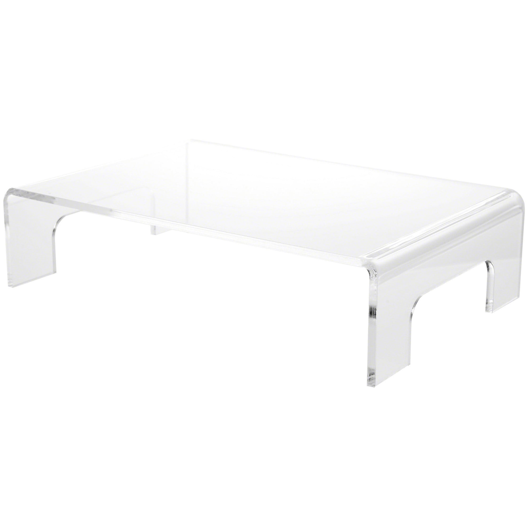 Plastic Clear Riser Plymor Clear Acrylic Display Riser with Tray Handles, 3