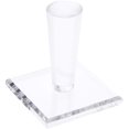thumbnail image 1 of Plymor Clear Acrylic Display Sphere Holder Riser, 2.125" H x 1.5" W x 1.5" D (0.75" Circle) (2 Pack), 1 of 2
