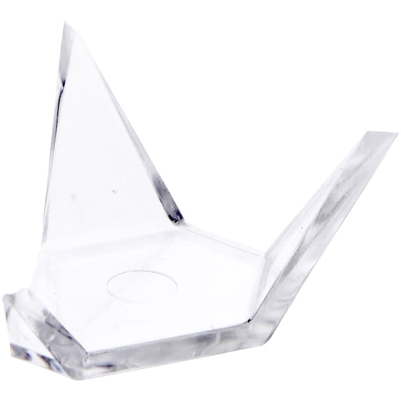 Plymor Clear Acrylic Display Stand Holder for Geode, Mineral or Crystal Cluster, 0.75" H x 1.25" W x 1.25" D (12 Pack)
