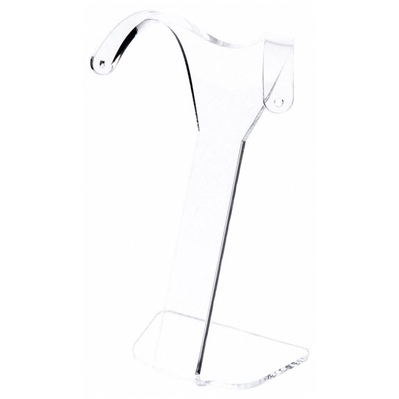 Plymor Clear Acrylic Divided Pair Hanging Earring Display Stand, 3.125" W x 1.75" D x 4.75" H (6 Pack)