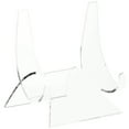 thumbnail image 1 of Plymor Clear Acrylic Double-Scoop Display Easel, 4.875" H x 4.75" W x 4" D (3 Pack), 1 of 2