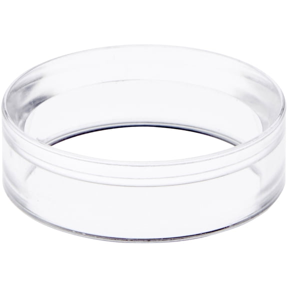 Plymor Clear Acrylic Egg, Marble, Ball or Sphere Display Holder Stand, 0.5" H x 1.625" W (24 Pack)