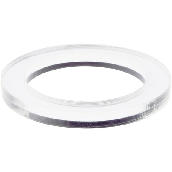 Plymor Clear Acrylic Egg, Marble, Ball or Sphere Thin Display Holder Stand, 0.375" H x 3.5" W