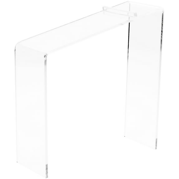 Plymor Clear Acrylic Elevated Heel Shoe Display Riser, 3" W x 9" D x 9" H (6 Pack)