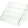 thumbnail image 1 of Plymor Clear Acrylic Flanged Display Stairs, 13" H x 18" W x 13" D, 1 of 2