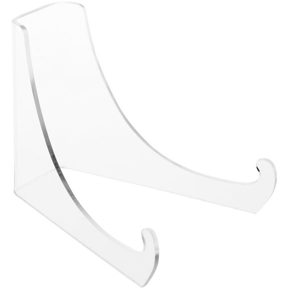 Plymor Clear Acrylic Flat Back Display Easel with Extra Deep Support Ledges, 3" H x 3.125" W x 4" D