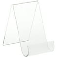 thumbnail image 1 of Plymor Clear Acrylic Flat Back Display Easel with Rounded Front, 5.5" H x 3.5" W x 5.5" D (12 Pack), 1 of 3