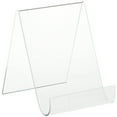 thumbnail image 1 of Plymor Clear Acrylic Flat Back Display Easel with Rounded Front, 6.5" H x 5.5" W x 6.5" D, 1 of 1