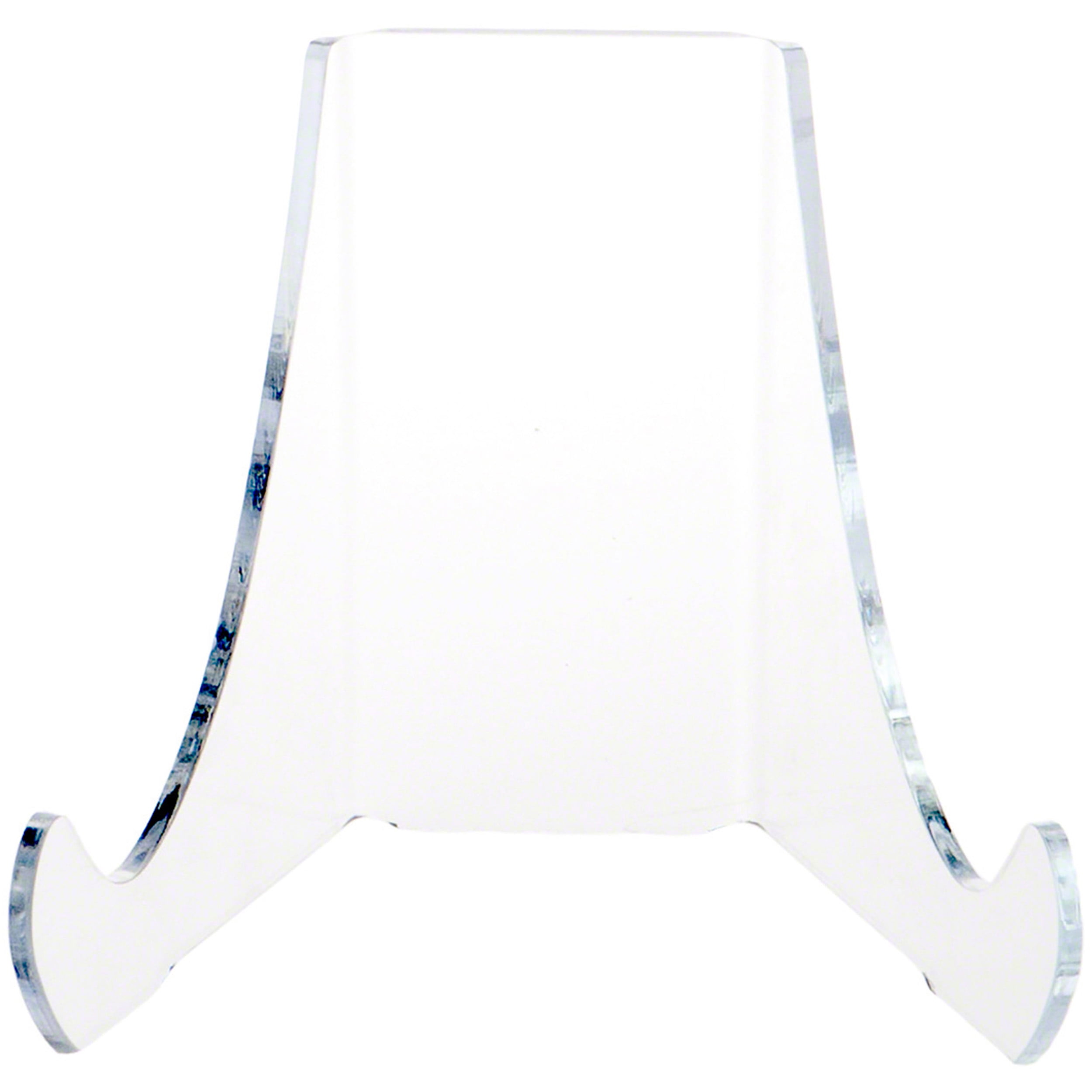 Clear Acrylic Flat Back Easel with Rounded Support Ledges