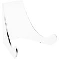 thumbnail image 1 of Plymor Clear Acrylic Flat Back Easel With Rounded Support Ledges, 6" H x 7.25" W x 6" D (3 Pack), 1 of 2