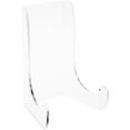 thumbnail image 1 of Plymor Clear Acrylic Flat Back Easel With Shallow Support Ledges, 7.5" H x 5.375" W x 4.25" D (3 Pack), 1 of 2