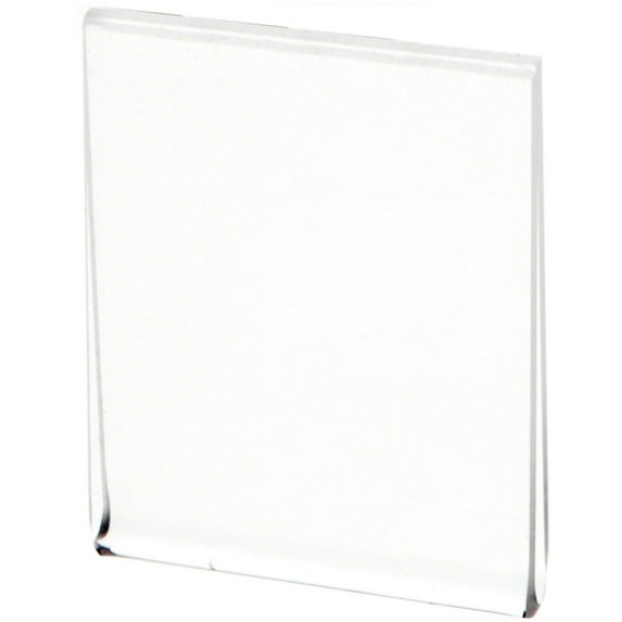 Plymor Clear Acrylic Folder-Style Sign Display Holder / Protector, 1.75" W x 2 25" H (12 Pack)