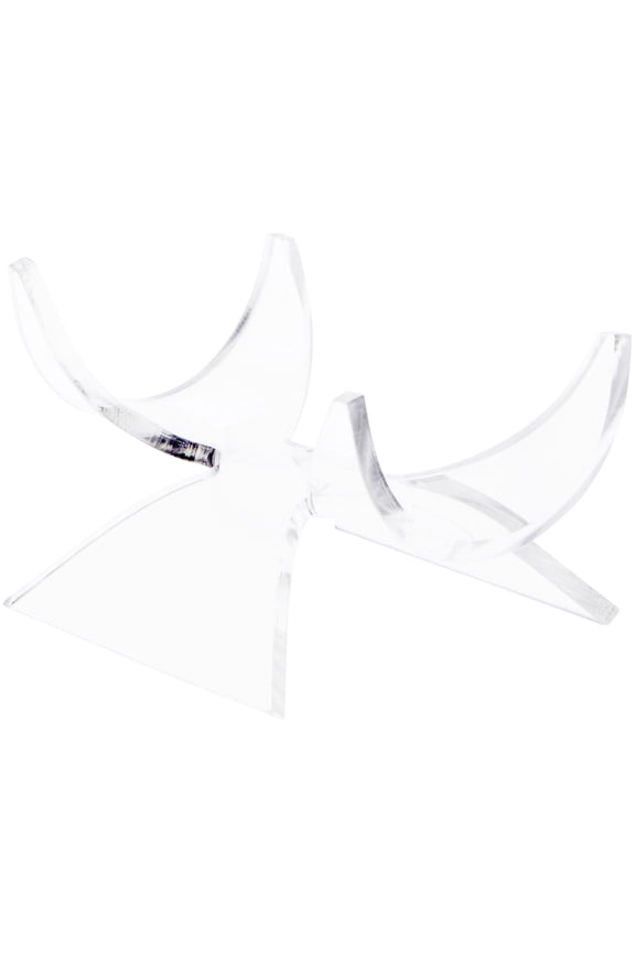 Clear Acrylic Fossil, Mineral or Crystal Display Holder Stand, 1.75" H x 2.875" W x 2.375" D (3 Pack)