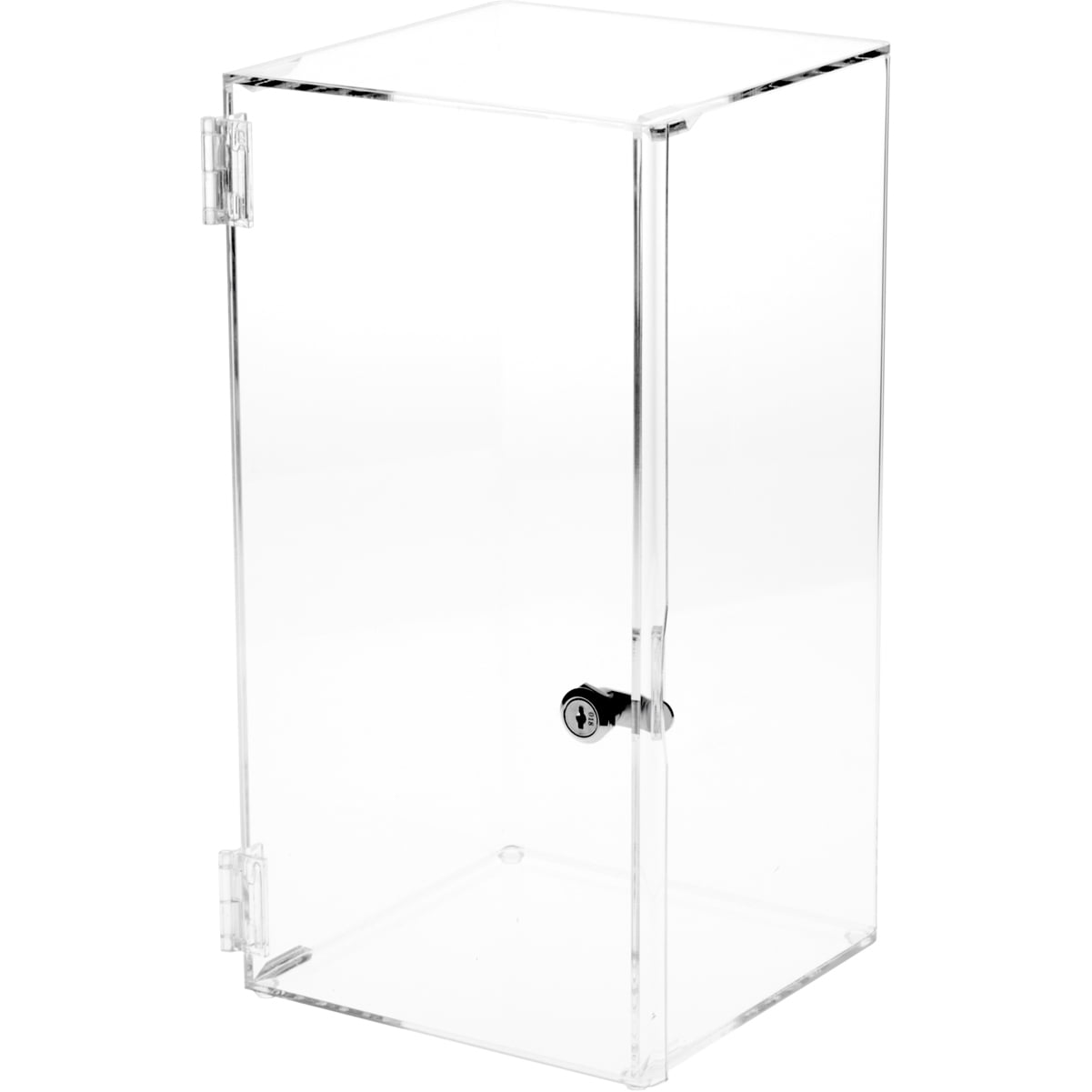 https://i5.walmartimages.com/seo/Plymor-Clear-Acrylic-Front-Opening-Square-Locking-Display-Case-No-Shelf-16-H-x-8-W-x-8-D_731fe02c-16a2-47cf-8b6d-3d8a8a127d7c_1.9e52497ccba0954483564886b0eb3069.jpeg