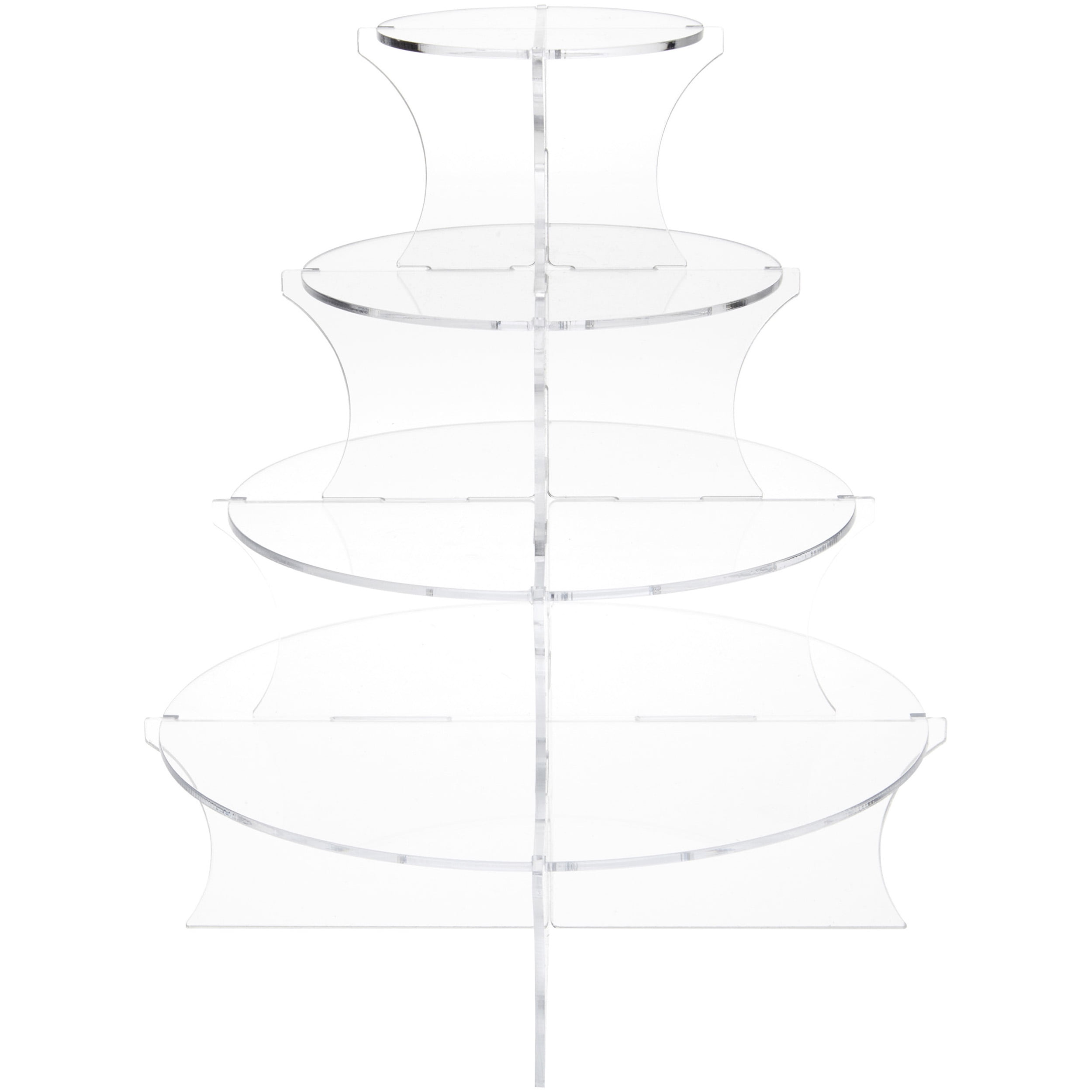 Clear Acrylic 4-Tier Round Display Riser for Collectibles