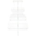 thumbnail image 1 of Plymor Clear Acrylic Graduated 4-Tiered Square Display Riser, 16" H x 11.5" W, 1 of 1