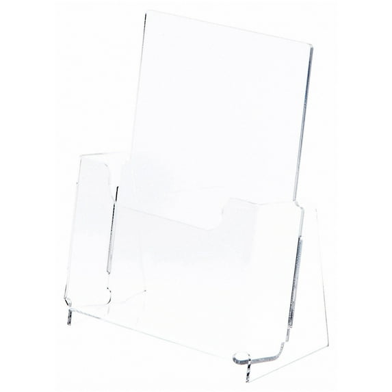 Plymor Clear Acrylic Half-Sheet Paper Literature Holder (Countertop), Fits 8.5" x 5.5" Documents (6 Pack)