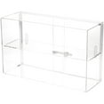 thumbnail image 1 of Plymor Clear Acrylic Locking Display Case with Sliding Back, 1 Shelf, 13" H x 21" W x 7.5" D, 1 of 1