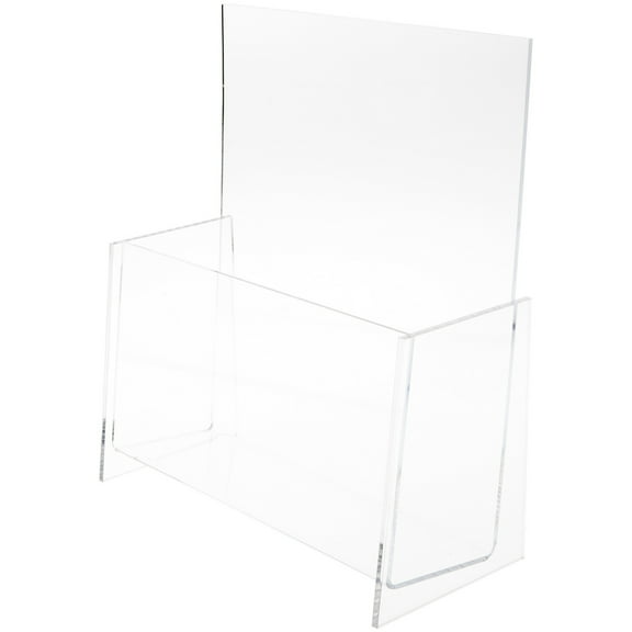 Plymor Clear Acrylic Magazine / Catalog Literature Holder (Countertop) (2 Pack)