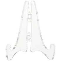 Plymor Clear Acrylic Mini Adjustable Folding Display Easel, 2.125" H x 1.625" D (6 Pack)
