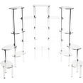 thumbnail image 1 of Plymor Clear Acrylic Oval 17-Platform Multi-Item Display Riser, 24" H x 55" W, 1 of 1