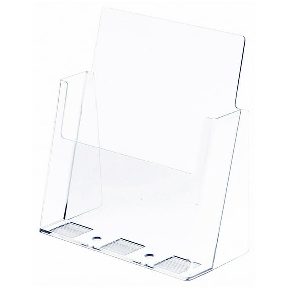 Plymor Clear Acrylic Paper Literature Holder (Countertop), Fits 8.5" x 11" Documents (3 Pack)