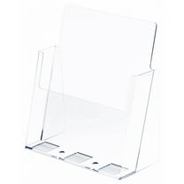 Plymor Clear Acrylic Paper Literature Holder (Countertop), Fits 8.5" x 11" Documents