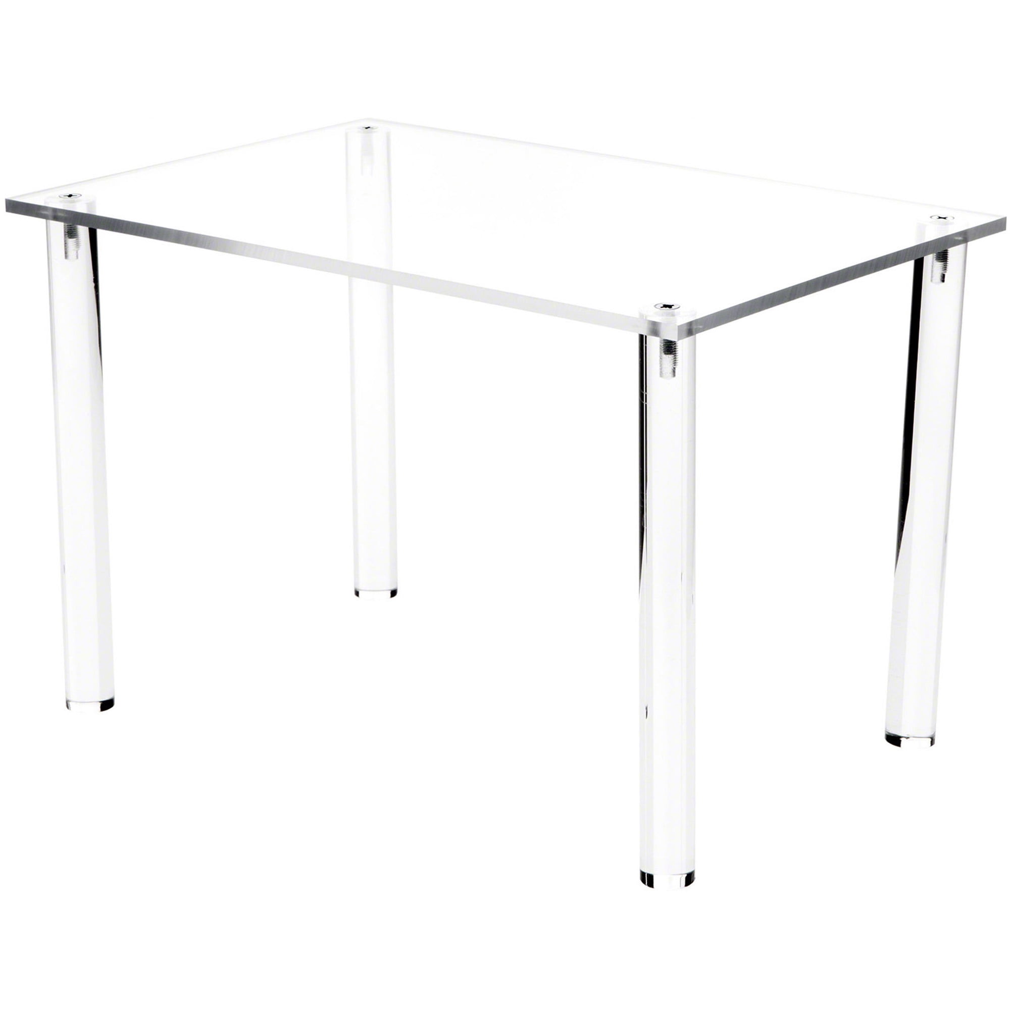 Plymor Clear Acrylic Rectangular 4-Leg Display Riser, 8" H x 12" W x 8 ...