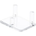 thumbnail image 1 of Plymor Clear Acrylic Rectangular Base with 3 Display Prongs for Geode, Mineral or Crystal Cluster, 0.875" H x 2" W x 1.5" D (6 Pack), 1 of 2