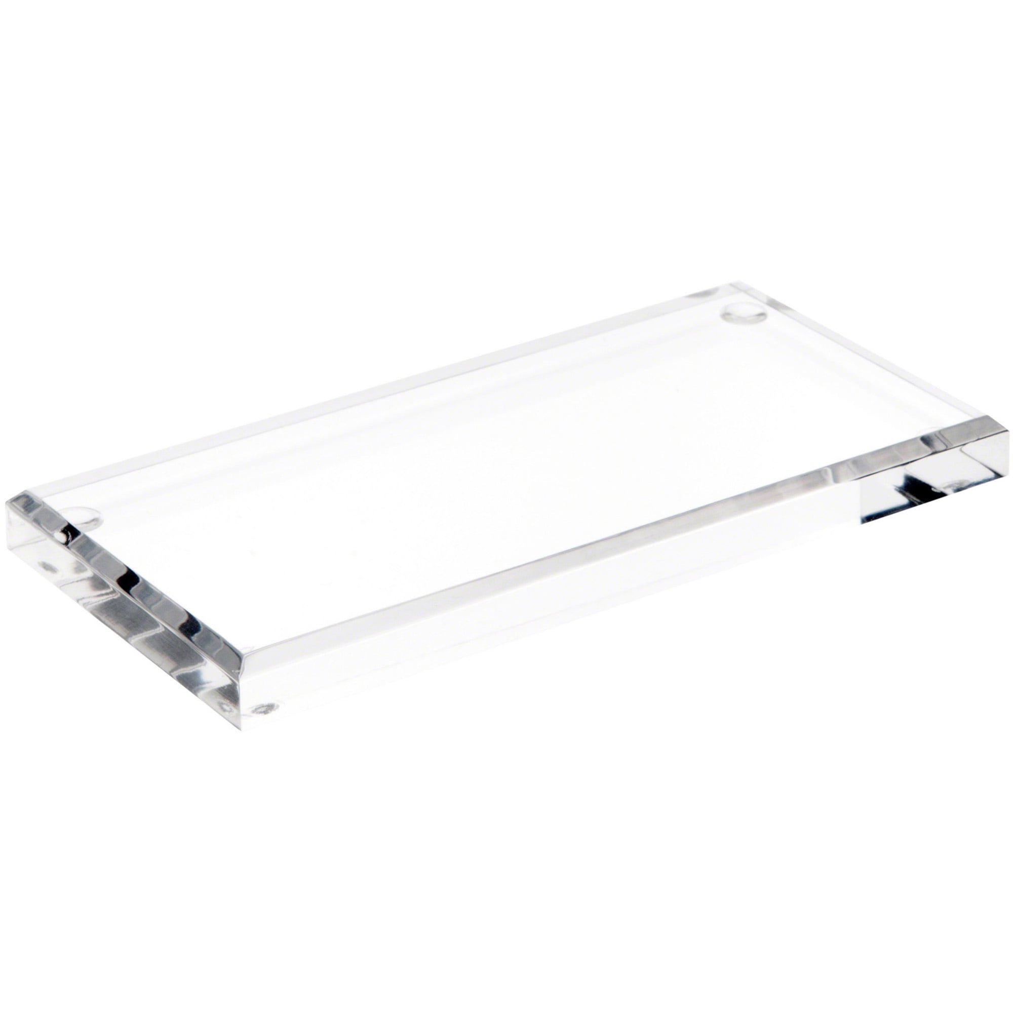 Acrylic Base Rectangular Plymor Clear Acrylic Rectangular Beveled Display Base, 6