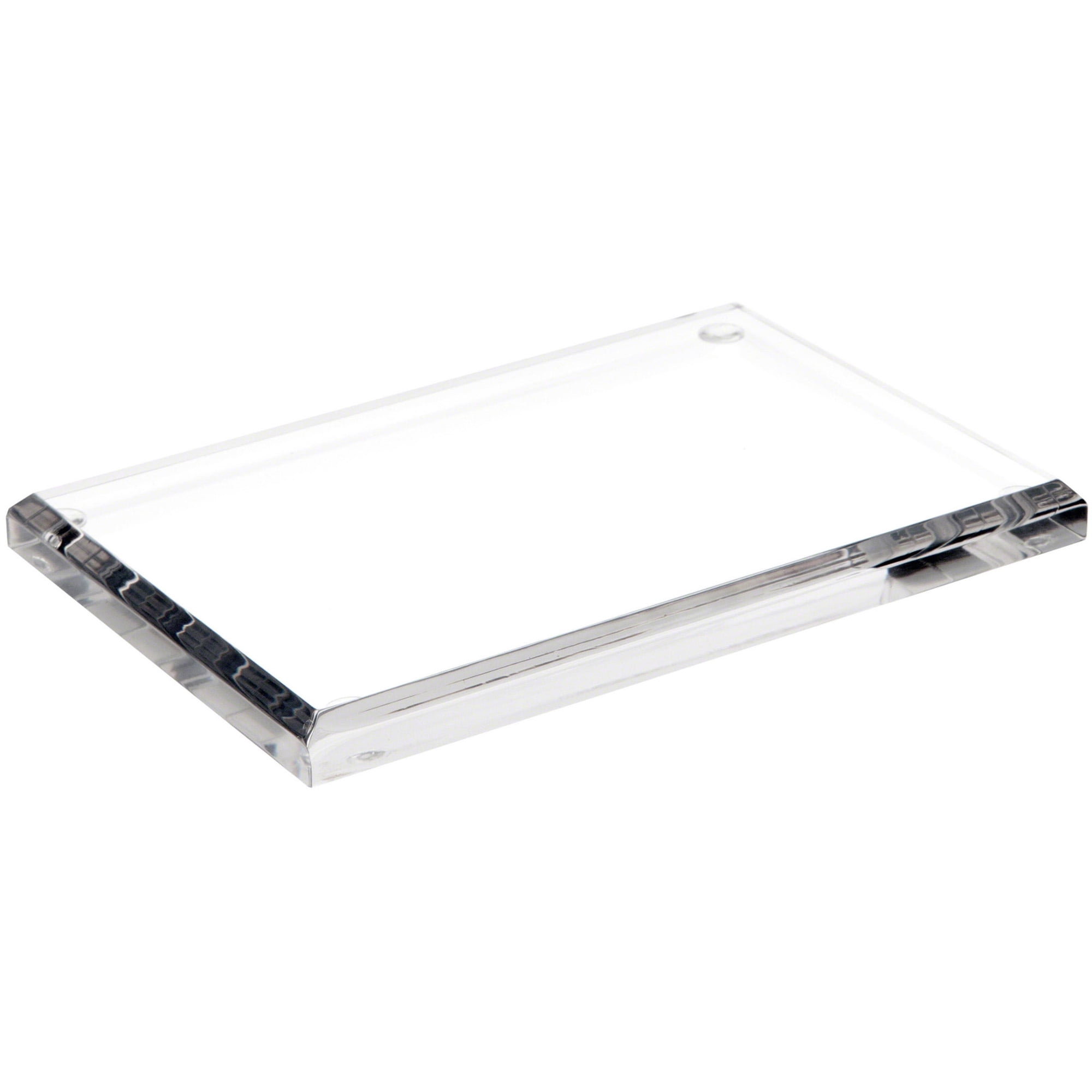 Acrylic Base Rectangular Plymor Clear Acrylic Rectangular Beveled Display Base, 6