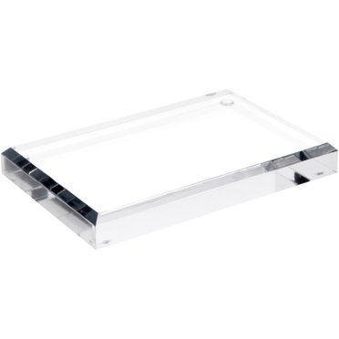 Plymor Black Rectangular Acrylic Display Base, 8" W x 6" D x 0.375" H ...