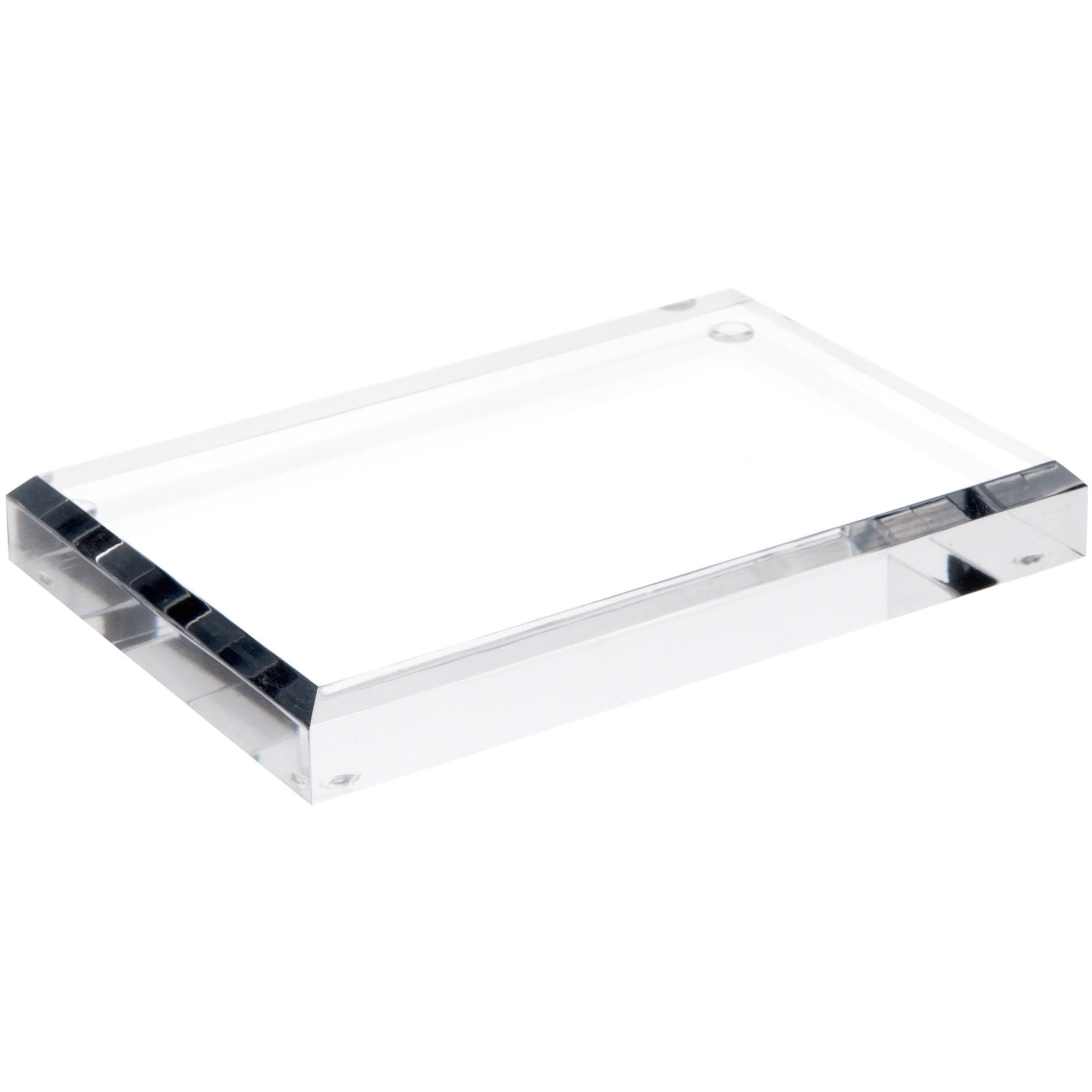 Acrylic Base Rectangular Plymor Clear Acrylic Rectangular Beveled Display Base, 6