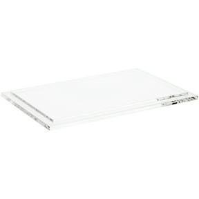 Plymor Black Acrylic Rectangular Beveled Display Base, 8" W x 6" D x 0. ...