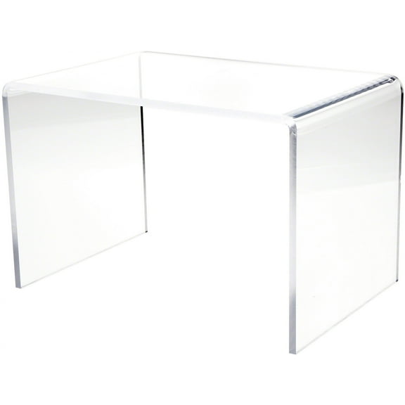 Plymor Clear Acrylic Rectangular Display Riser, 10" H x 15" W x 10" D (3/8" thick)