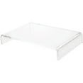thumbnail image 1 of Plymor Clear Acrylic Rectangular Display Riser, 2" H x 12" W x 8" D (3/8" thick), Pack of 3, 1 of 2