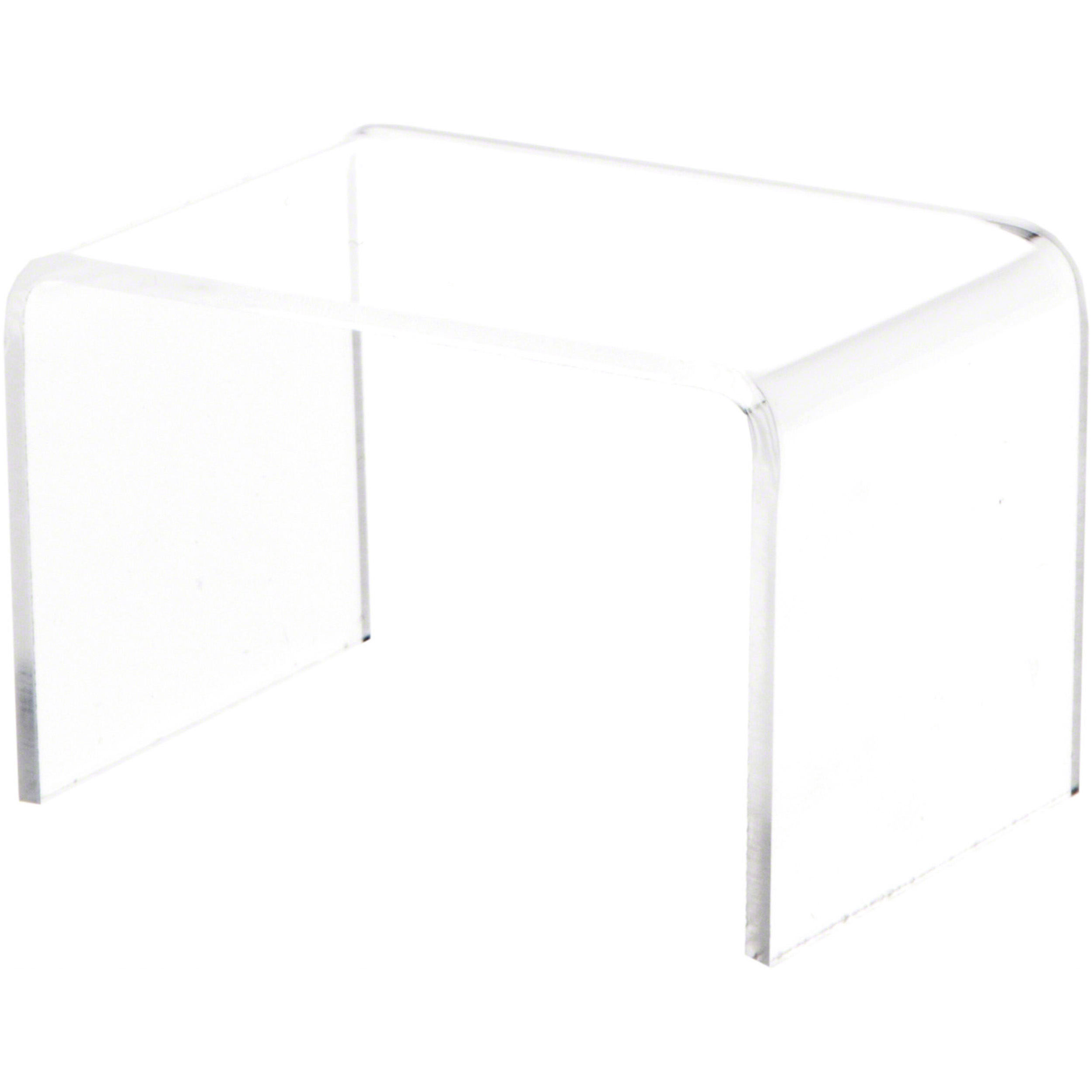 Plymor Clear Acrylic Rectangular Display Riser, 2" H x 3" W x 2" D (1/8 ...