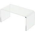 thumbnail image 1 of Plymor Clear Acrylic Rectangular Display Riser, 2" H x 4" W x 2" D (1/8" thick), Pack of 6, 1 of 2