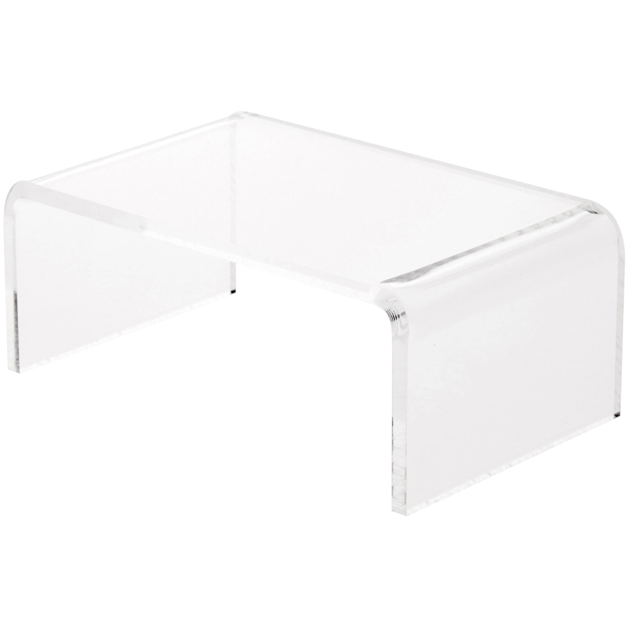 Plymor Clear Acrylic Rectangular Display Riser, 2" H x 5" W x 3" D (1/8 ...