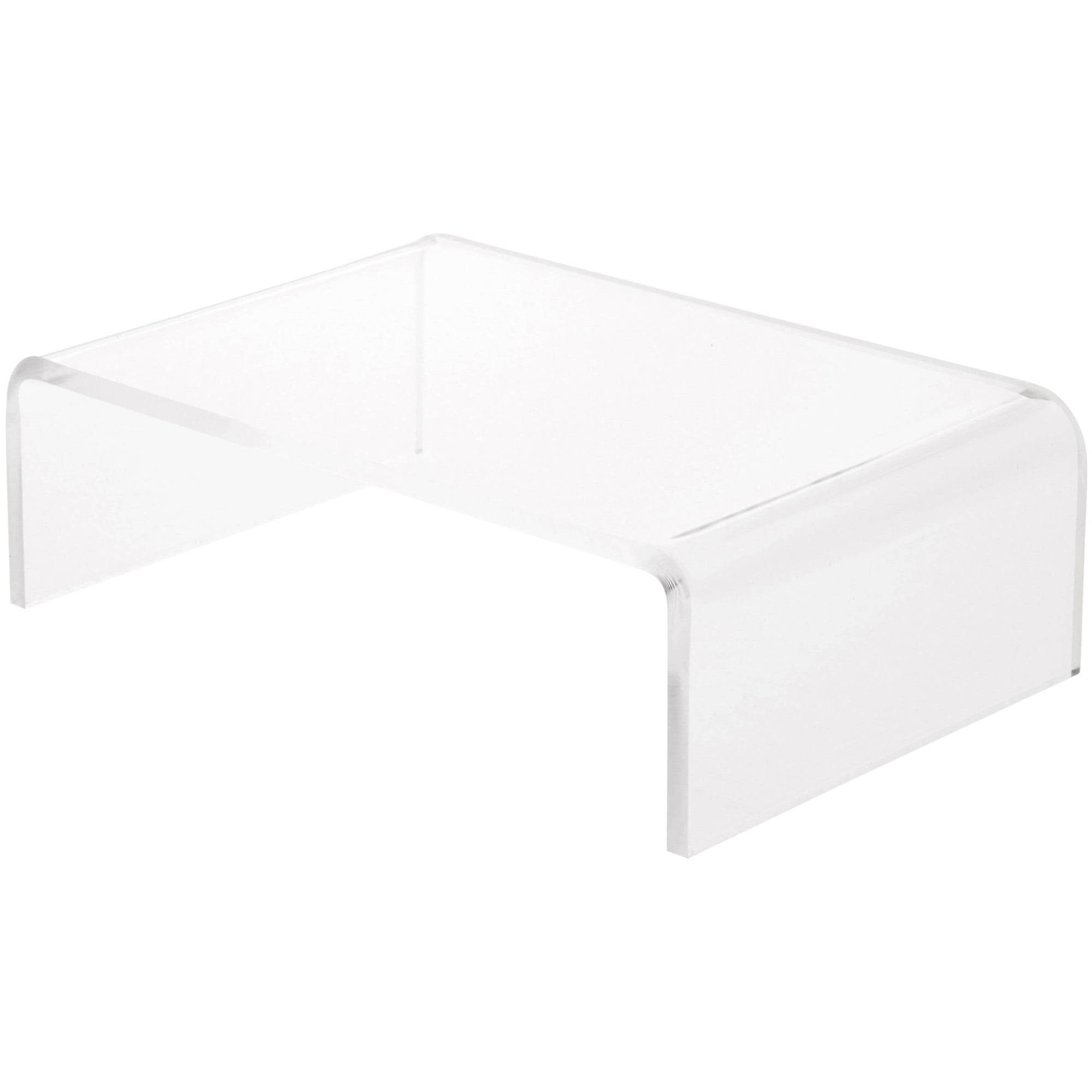 Plymor Clear Acrylic Rectangular Display Riser, 2