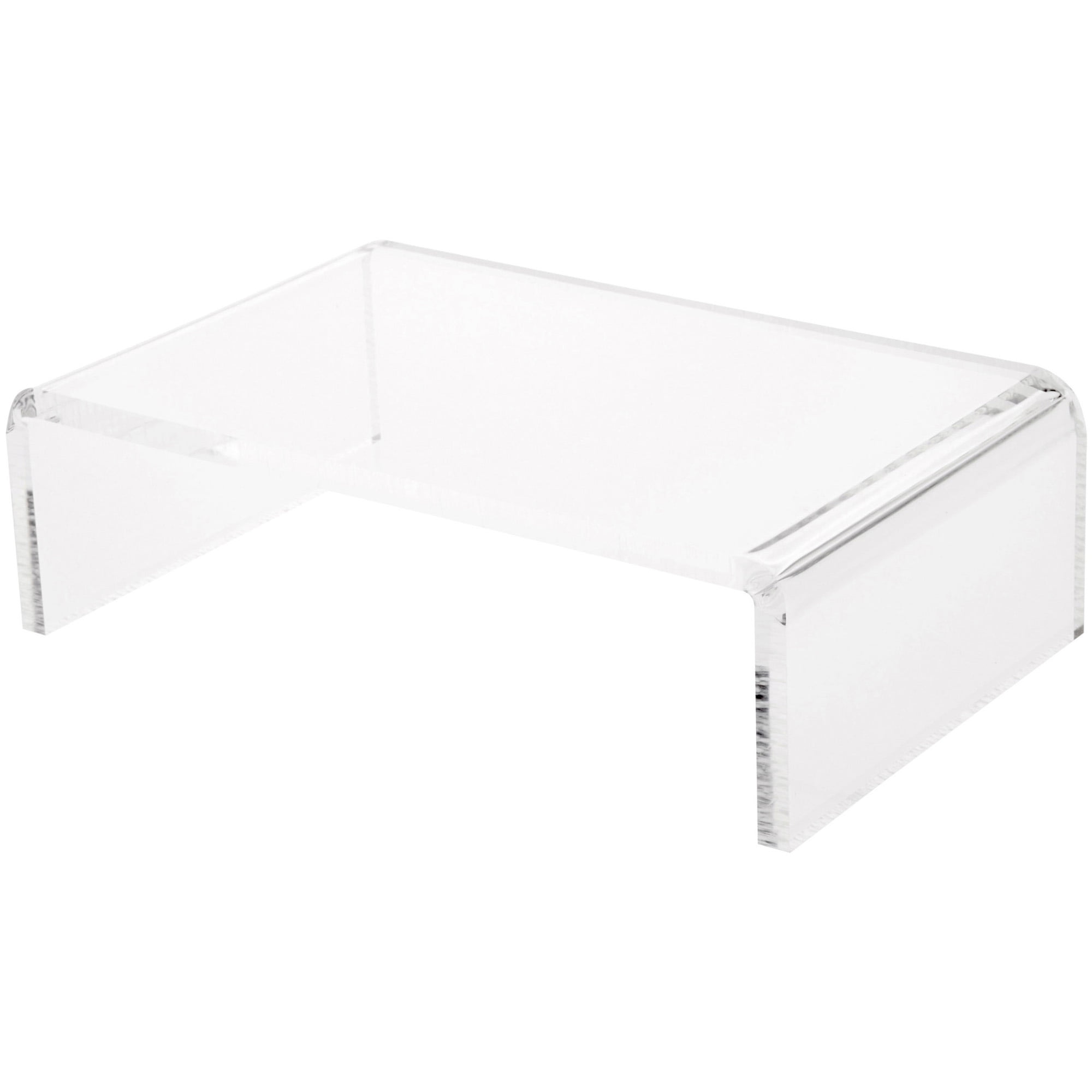 Plymor Clear Acrylic Rectangular Display Riser, 3" H x 10" W x 6" D (3/ ...